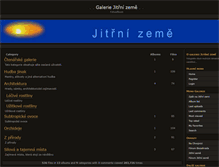 Tablet Screenshot of galerie.jitrnizeme.cz